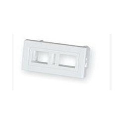 Swiss Faceplate, Flf,Floor Mntfor 2 X Sl-Series Jackpure White