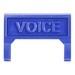 M60 Voice Information Outlet Icon Insert, blue