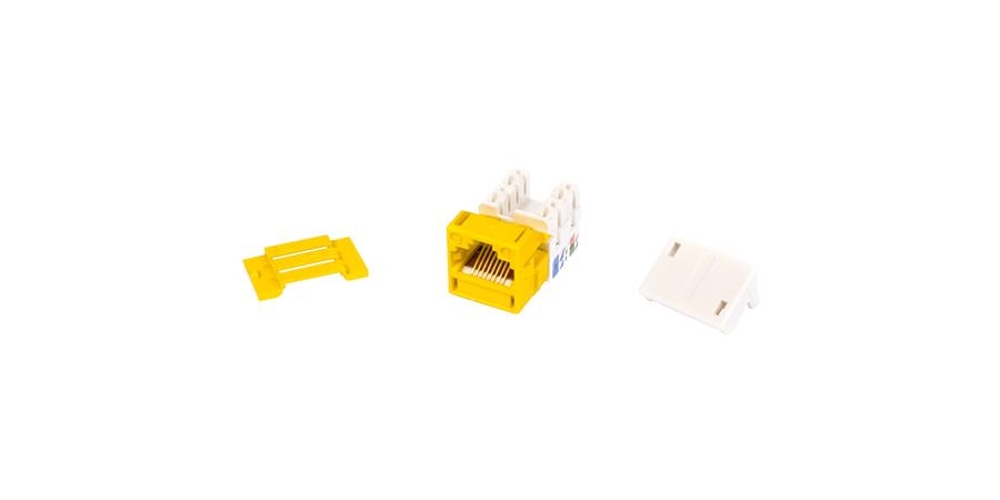 Category 5E Jack, Powersum Mps100E, U/Utp, information Outlet, Yellow