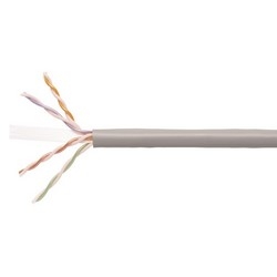 Copper Cable, GigaSPEED XL 2071E, Category 6, 23 AWG, 4 Pair, Unshielded, UTP, Solid Bare Copper Conductor, FEP/PVC, CMP, Plenum Cable, Slate Jacket, 1000Ft, Boxes