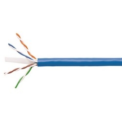 Copper Cable, GigaSPEED XL 1071E, Category 6, 23 AWG, 4 Pair, Unshielded, UTP, Solid Bare Copper Conductor, PO/PVC, CMR, Riser Cable, Dark Blue Jacket, 1000Ft, Box