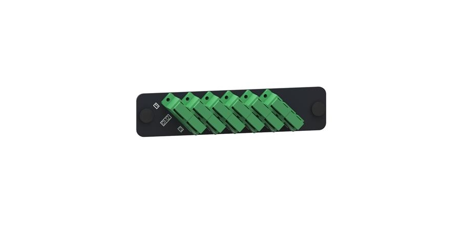 Fiber Adapter Pack, Black, Green, Singlemode, SC/APC Duplex