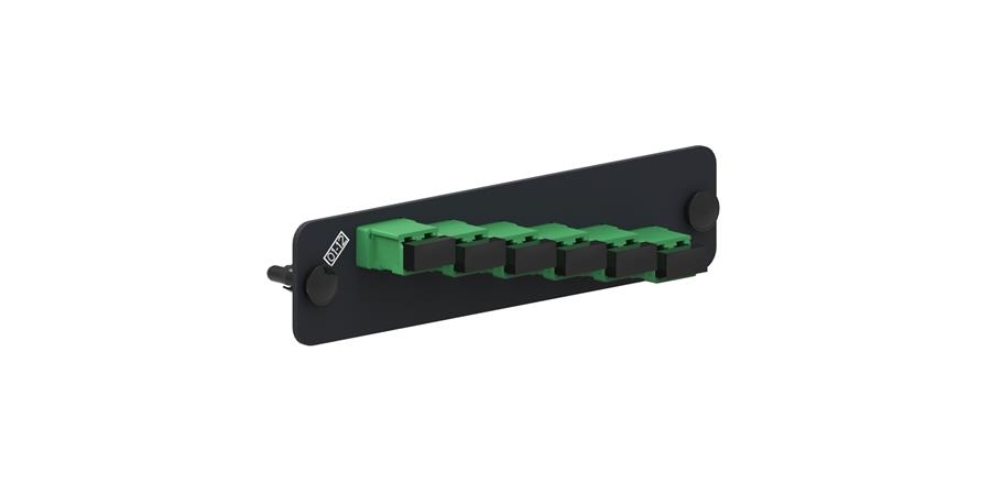 Adapter Pack, Singlemode Fiber, LC/APC Duplex, Black, Green