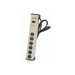 120 Volt, 20 Amp, Surge Protected, 6-outlet Strip With Switch, Heavy Duty, 6-ft, Gray