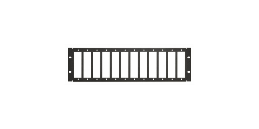 Rack Panel, Black, Steel, -10 to +60 Degrees Celsius, 3U