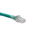 Cat 6A SlimLine Boot Patch Cord, 15 ft, Green