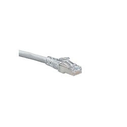 Cat 6A Slimline Boot Patch Cord, 7 ft, Grey