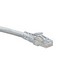 Cat 6A Slimline Boot Patch Cord, 15 ft, Grey