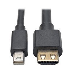 Mini DisplayPort 1.2a to HDMI Active Adapter Cable with Gripping HDMI Plug, HDMI 2.0, HDCP 2.2, 4K x 2K @ 60 Hz (M/M), 10 ft.