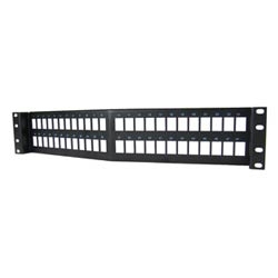 Clarity Cat6a Panel Jack, T568A/B, 8 Position, Black 180 degree