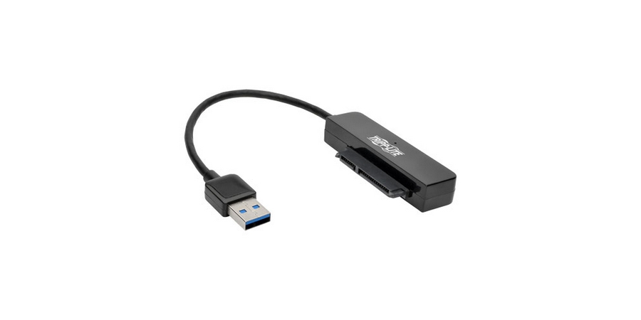 USB ADAPTER CABLE, SUPERSPEED, USB 3.0 A MALE TO 22-PIN SATA PLUS