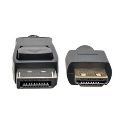 DisplayPort 1.2a to HDMI Active Adapter Cable with Gripping HDMI Plug, HDMI 2.0, HDCP 2.2, 4K x 2K @ 60 Hz (M/M), 3 ft.