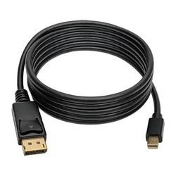 Mini DisplayPort to DisplayPort 4K @ 60 Hz Adapter Cable (M/M), 4096 x 2160 (4K x 2K), Black, 1.83 m