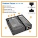 Network Cable Continuity Tester with PoE Detection for Cat5e/Cat6/Cat6a and Phone Cable Assemblies