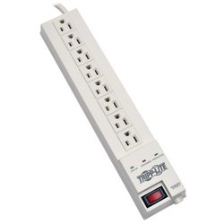 Tripp Lite Protect It! 8-Outlet Home Computer Surge Protector, 8 ft. (2.43 m) Cord, 1080 Joules, Space-Saving Plug