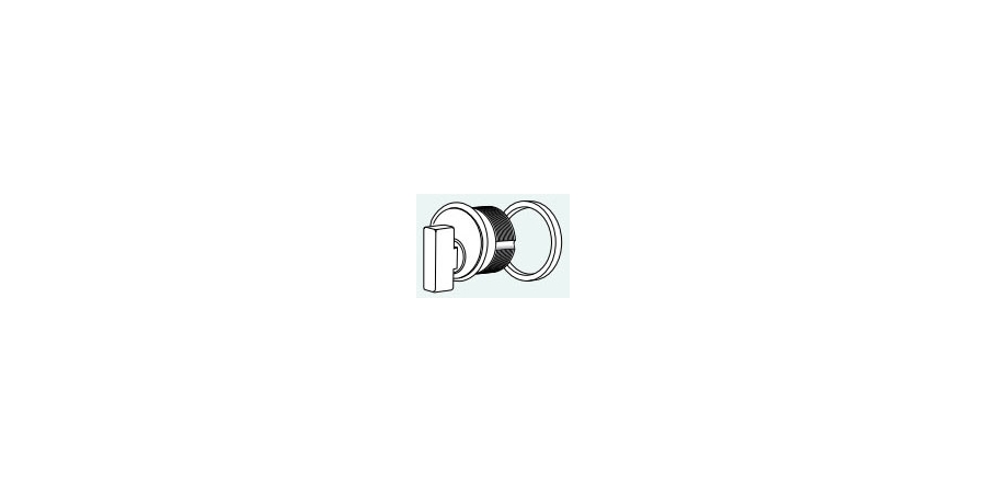 Thumb Turn Cylinder, Mortise Cylinder, Adams Rite Cam, Aluminum, Clear ...