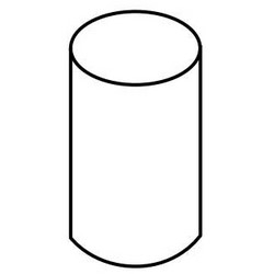 Cylinder Conventional Spool Top Pin, 0.172&quot; Length, 100 Pins/Vial