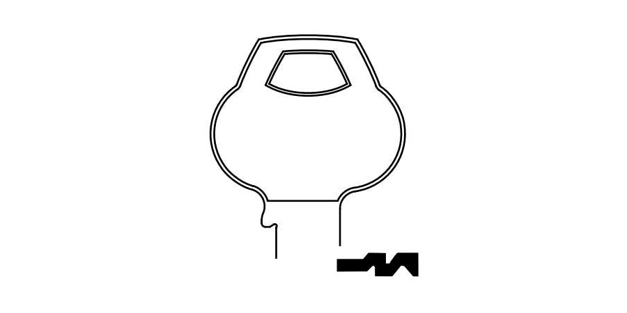 Door Lock Key Blank, Multi-Section, Standard, 6-Pin, Z-Class Bitting ...