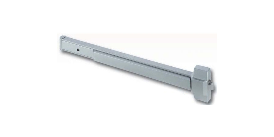 Rim Exit Device, 36 in. L Rail, Wide Stile and Solid Door Stile, Grade ...