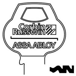 Door Lock Key Blank, Cylinder, Single-Section, Standard, 6-Pin, DH-Class Bitting, Coined Logo Bow