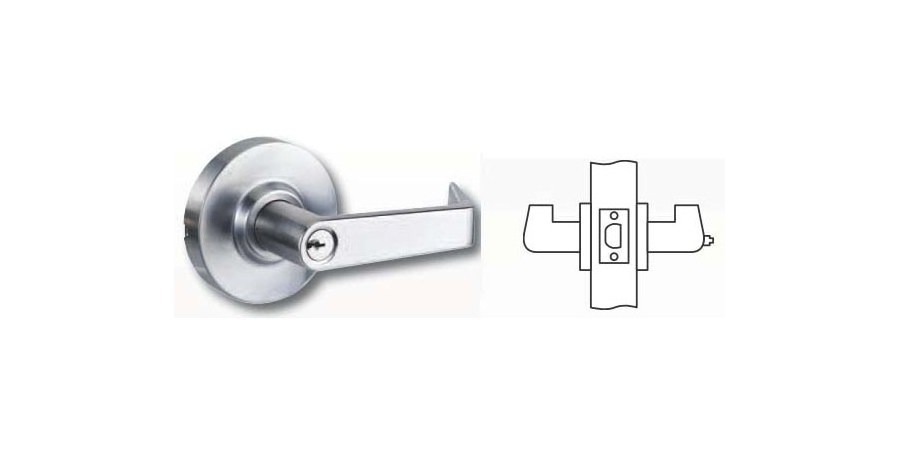 Cylindrical Lever Lock, ANSI: Grade 1, Function: Privacy Lock, US26D ...