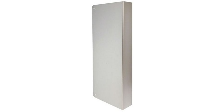 Door Lock Blank Wrap Around Plate, US10B Oil-Rubbed Bronze, Bronze, 4-1 ...