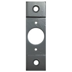 Mortise Conversion Plate, Sargent Integra lock, 1-1/4" Width x 4-1/4" Height, 1/4" Gauge Steel, Silver Coated