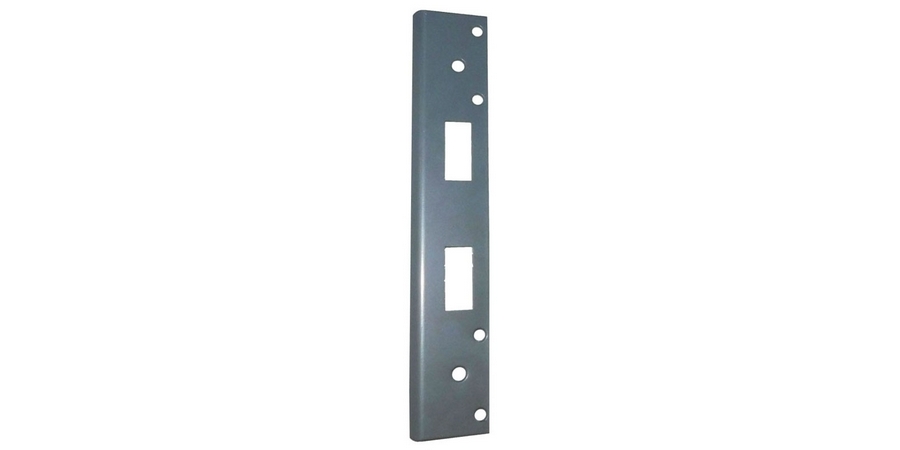 Security Strike Plate, Brass-Plated, Steel, For Use With 3-5/8 in., 4 ...