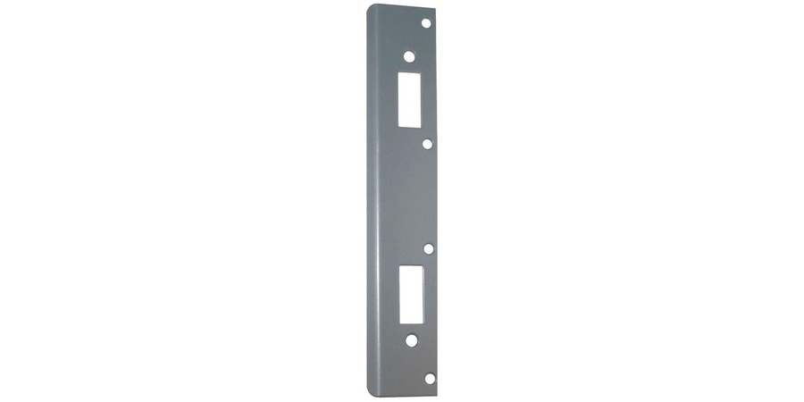 Security Strike Plate, Brass-Plated, Steel, For Use With 5-1/2 in., 6 ...