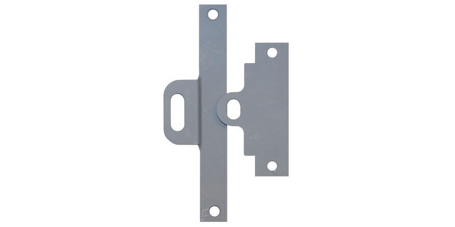 Door Temporary Lock, Prime-Coated, Latch Face: Faceplate 1-1/4 x 8 in ...