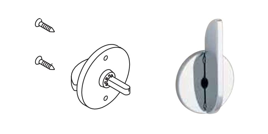 Door Lock Thumb Turn, US26D Satin Chrome