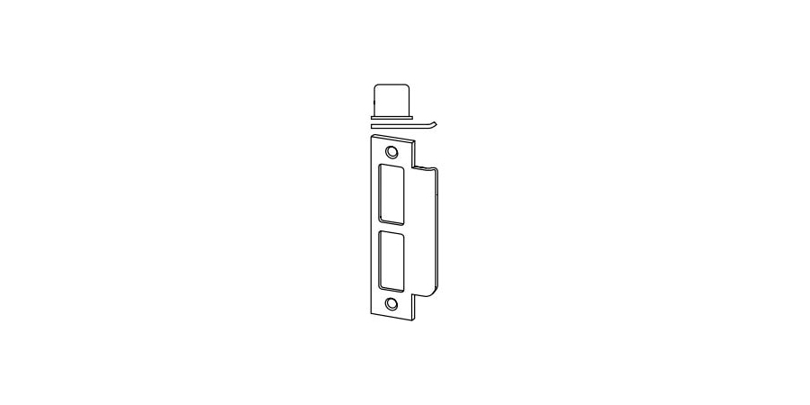 Door Lock Strike, US26D Satin Chrome, Box Strike, Square Corner Strike ...