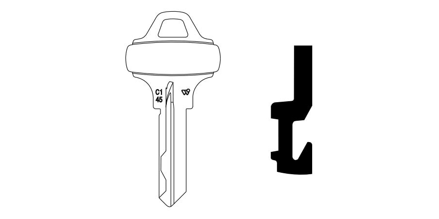 Operating Key Blank, 6 Pin or Disc Pin Length, High Security Key Blank ...