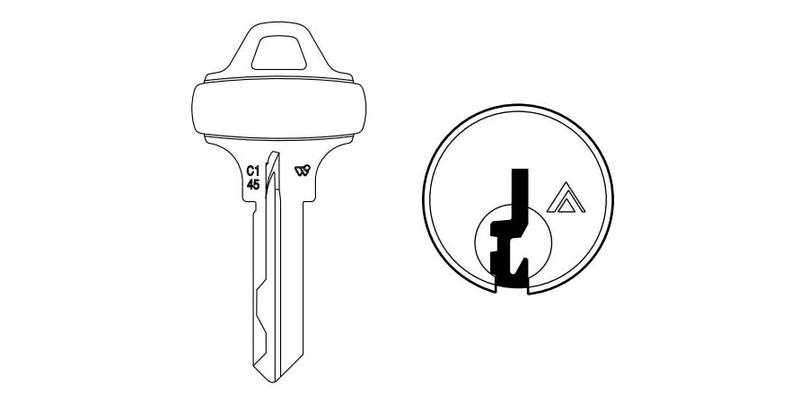 Operating Key Blank, 6 Pin or Disc Pin Length, High Security Key Blank ...