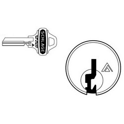 Restricted Keyway Lock-sport Details about   NEW Schlage Everest D235 Core/Kik Cylinder