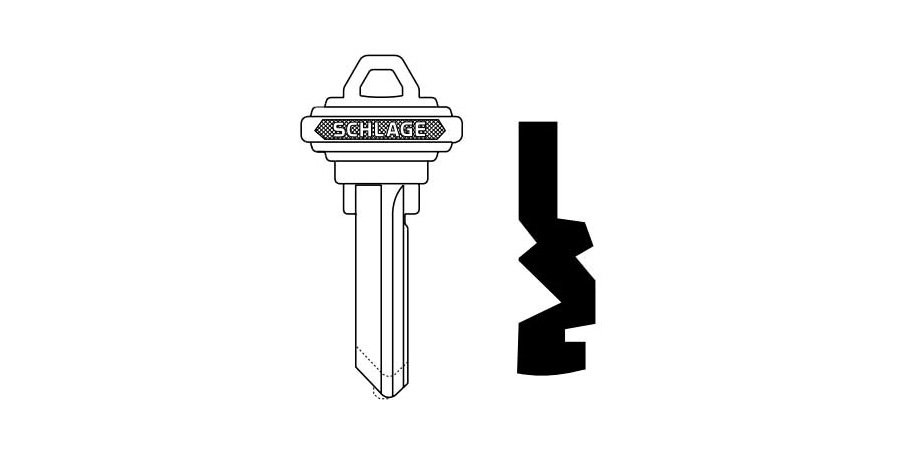 Control Key Blank, 6 Pin or Disc Pin Length, High Security Key Blank ...