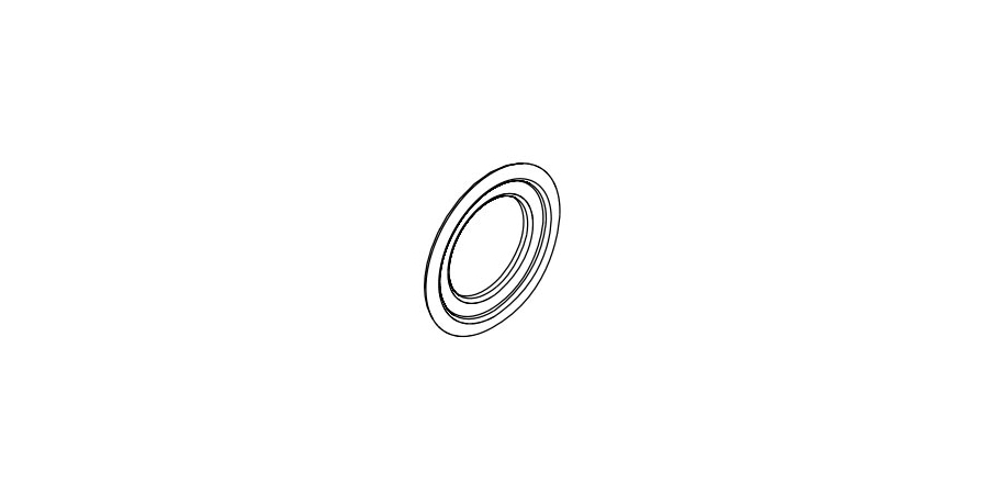 Door Lock Adapter Ring, US26D Satin Chrome, Steel, IDxOD: 1-1/2 x 2-1/2 ...