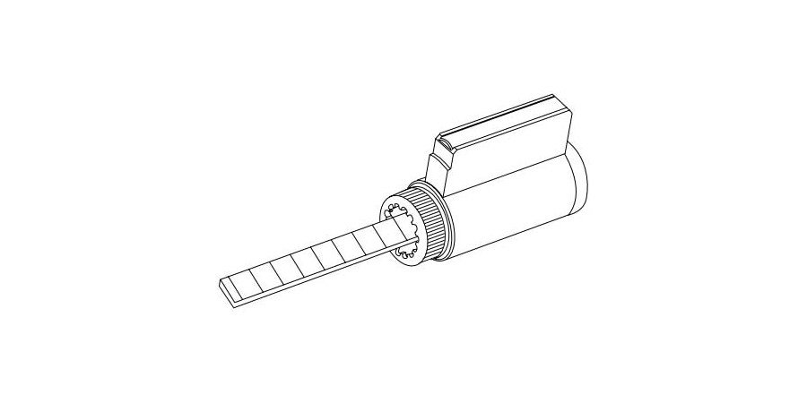 Door Lock Cylinder, 6 Pin or Disc Pin Length, Cylinder Unit, G Keyway