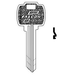 Door Lock Key Blank, Standard, 5-Pin, G Keyway, For Conventional Cylinder