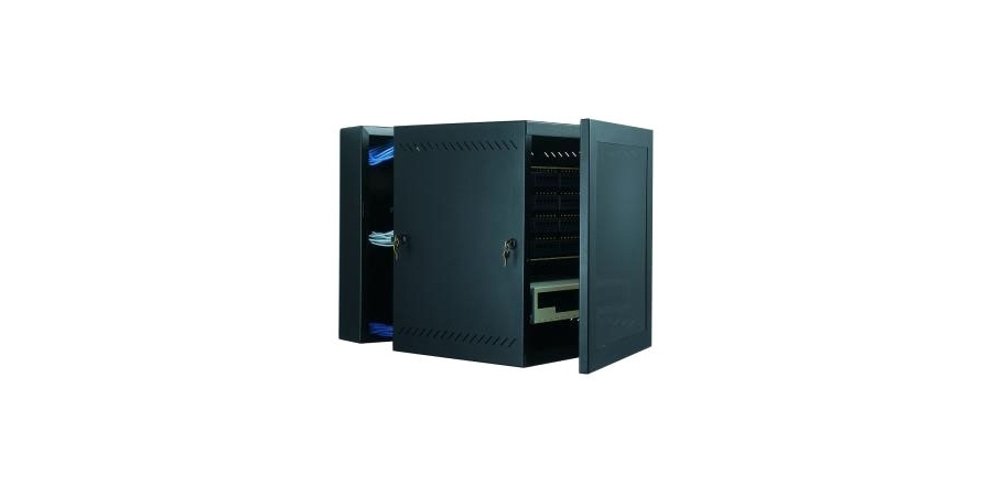 Rack, Black, 19U Rack, Rail, WxHxD: 24 x 36 x 18 in.
