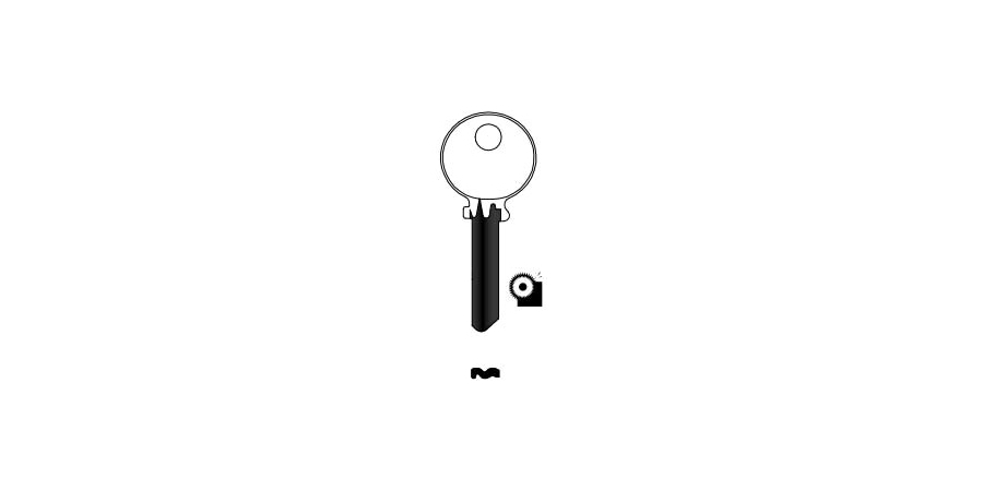 Cylinder Lock Key Blank, 5 Pin or Disc Pin Length, High Security Key ...