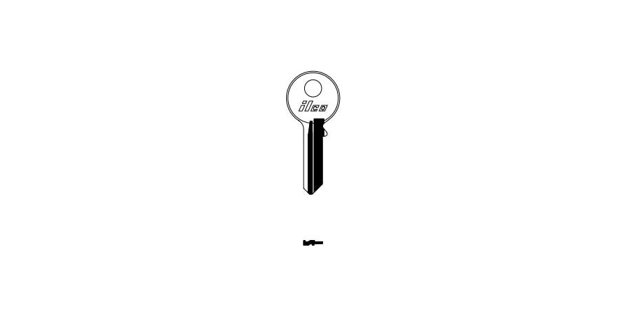 Key Blank, Double-Sided, Brass, Nickel Plated, 3 Price Group, For Guard ...