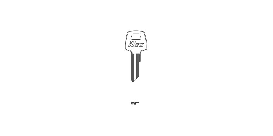 Cylinder Lock Key Blank, Brass, Nickel Plated, 23 Price Group, For Cisa