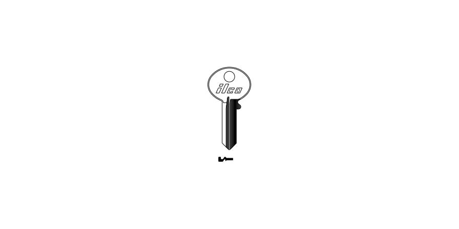 Cylinder Lock Key Blank, 5 Pin or Disc Pin Length, Automotive, Pin ...