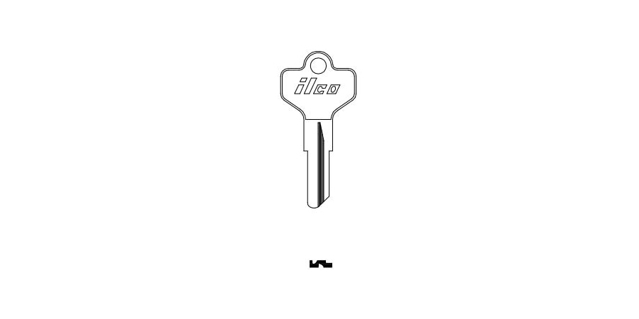 Cylinder Lock Key Blank, 5 Pin or Disc Pin Length, Automotive, Pin ...