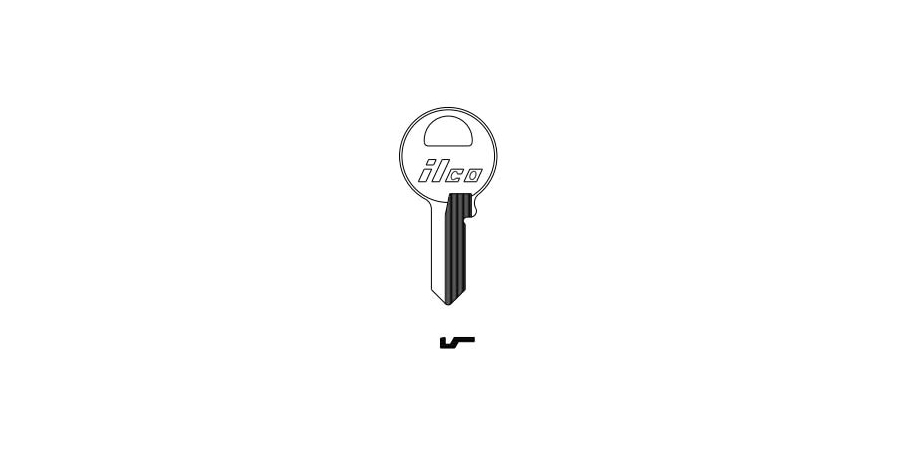 Cylinder Lock Key Blank, 5 Pin or Disc Pin Length, Automotive, Pin ...