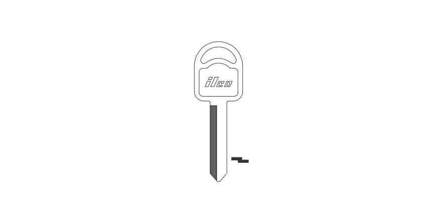 Vehicle Key Blank, Brass, Nickel Plated, 6 Price Group, For Ford ...