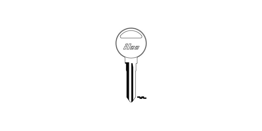 Vehicle Key Blank, Automotive Key Blank, Original-Shaped Bow, Brass ...