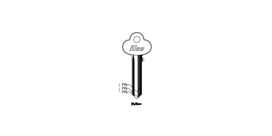 Coppia Di Chiavi Grezze ROSS R30 Per Serratura 6 Leve &ndash; Length-Free Post