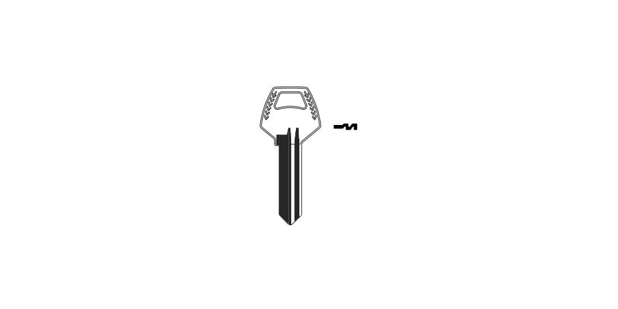 Key Blank, 6 Pin or Disc Pin Length, Pin Tumbler Cylinder Keys, Nickel ...
